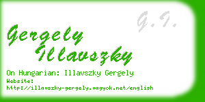 gergely illavszky business card